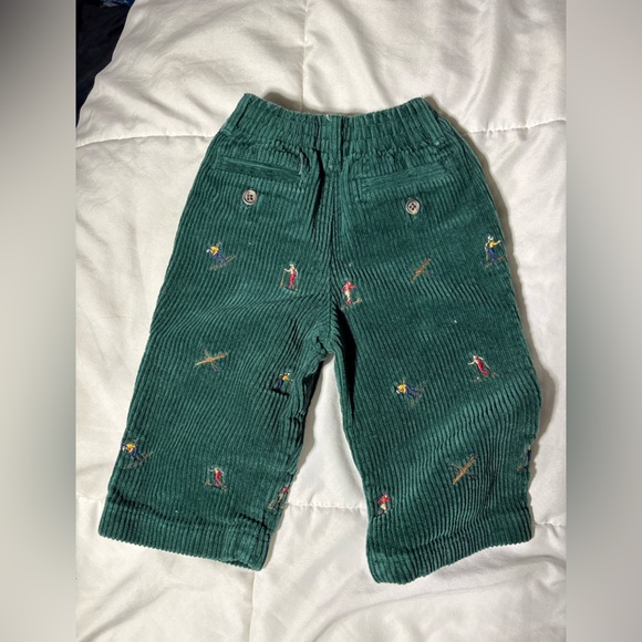 Vintage Ralph Lauren Embroidered Corduroy Pants Boys Size 9M - Picture 2 of 3